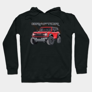 raptor braptor MURICA SUV sport truck race red 4X4 Hoodie